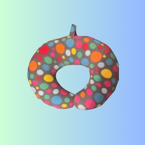Multicoloured Large Anti Pil fleece Neck pillow